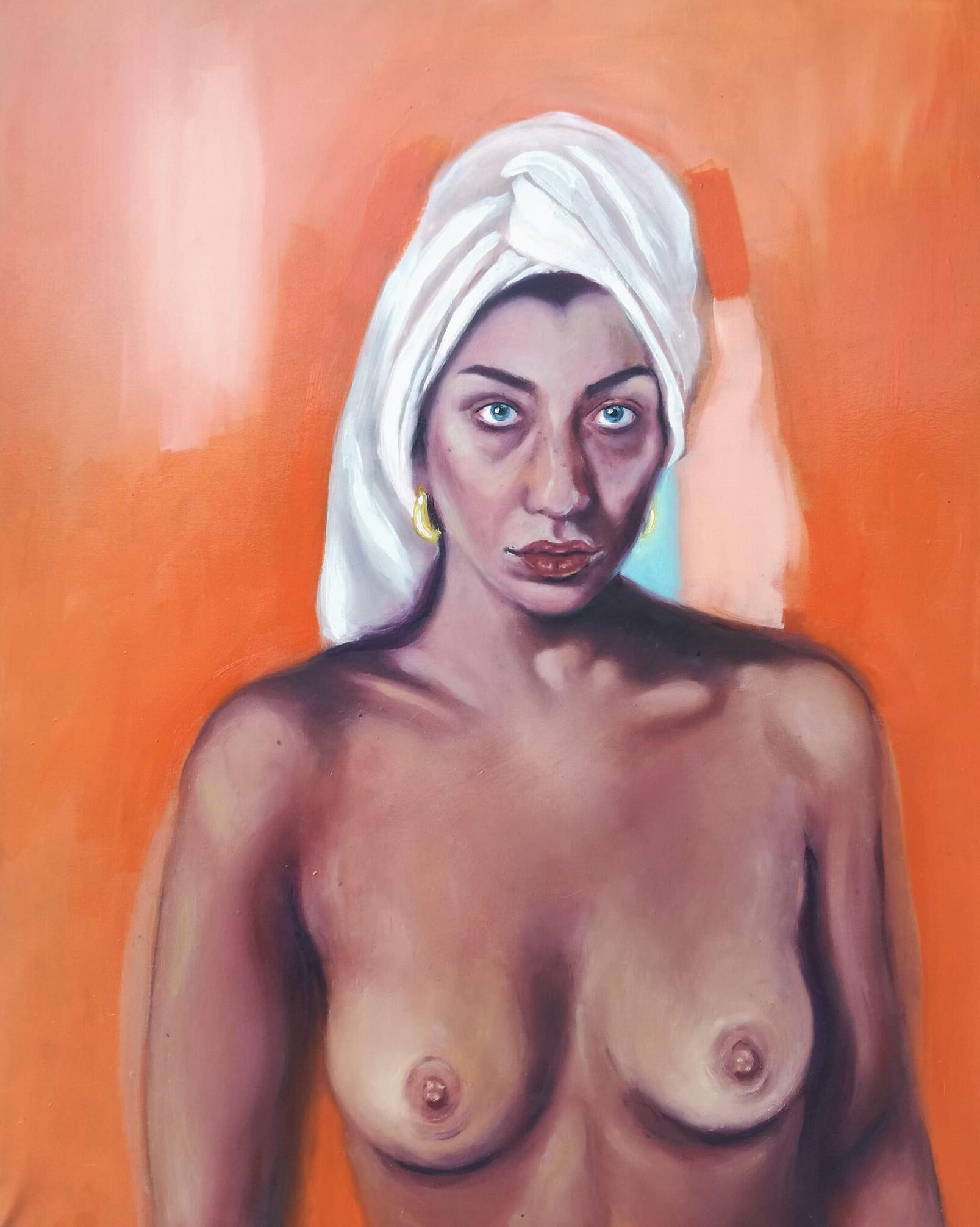 Autoritratto, 2020 Olio su tela, 60x80